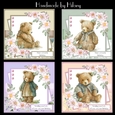 Vintage Teddy Bears Bumper Kit - Makes 4 Cards (7x7 inch square cards)