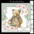 Vintage Teddy Bear #2 (7x7 inch square card kit)