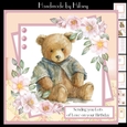 Vintage Teddy Bear #4 (7x7 inch square card kit)