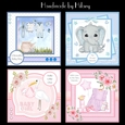 Baby Bumper Kit #1 - Makes 4 cards (7x7 inch square card kits)