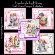 Girl Power Bumper Collection - Makes 5 Cards (7x7 inch square card kits)