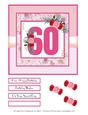 60th Birthday Quick Card - 7x7 inch square