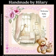 Baby Girl Nursery #1 (7x7 inch square card kit)