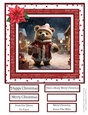 Beary Merry Christmas 8x8 Quick Card #1