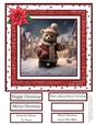Beary Merry Christmas 8x8 Quick Card #2