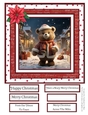 Beary Merry Christmas 8x8 Quick Card #5