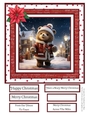 Beary Merry Christmas 8x8 Quick Card #6
