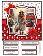 Christmas Shopping in London 8x8 Quick Card #2