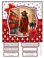 Christmas Shopping in London 8x8 Quick Card #4