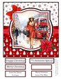 Christmas Shopping in London 8x8 Quick Card #6