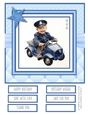 When I Grow Up I Want to be a Policeman 8x8 Quick Card #3