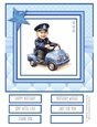 When I Grow Up I Want to be a Policeman 8x8 Quick Card #6