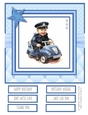 When I Grow Up I Want to be a Policeman 8x8 Quick Card #8