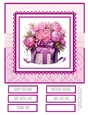Pink Peony Giftboxes  8x8 Quick Card #1