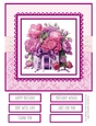 Pink Peony Giftboxes  8x8 Quick Card #2