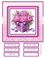 Pink Peony Giftboxes 8x8 Quick Card #3