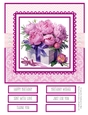 Pink Peony Giftboxes  8x8 Quick Card #5