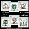 Birthday Giraffe 8x8 Inch Quick Cards Bumper Kit