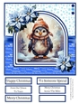 Cute Cosy Penguins 8x8 Inch Quick Card #6