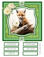 Woodland Critters #2 8x8 Quick Card