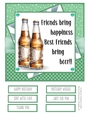 Enjoy a Beer with Friends #1 8x8 Quick Card