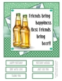 Enjoy a Beer with Friends #2 8x8 Quick Card