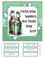 Enjoy a Beer with Friends #3 8x8 Quick Card