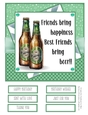 Enjoy a Beer with Friends #4 8x8 Quick Card