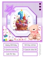 A Special Birthday Cake #1 8x8 Quick Card