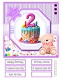A Special Birthday Cake #2 8x8 Quick Card