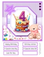 A Special Birthday Cake #4 8x8 Quick Card