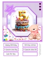 A Special Birthday Cake #5 8x8 Quick Card