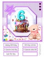 A Special Birthday Cake #6 8x8 Quick Card