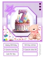 A Special Birthday Cake #7 8x8 Quick Card
