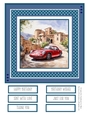 Red Sports Car #3 8x8 Quick Card