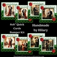 Art Deco Christmas Couple 8x8 Inch Quick Card Bumper Kit 