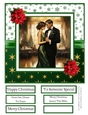 Art Deco Christmas Couple #7 8x8 Quick Card
