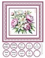 Peonies and Lilies 8x8 Quick Card #1