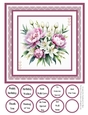 Peonies and Lilies 8x8 Quick Card #2