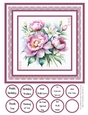 Peonies and Lilies 8x8 Quick Card #3