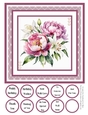 Peonies and Lilies 8x8 Quick Card #4