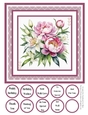 Peonies and Lilies 8x8 Quick Card #6