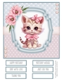 Cute Baby Kitty #1 8x8 Quick Card