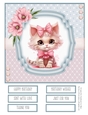 Cute Baby Kitty #2 8x8 Quick Card