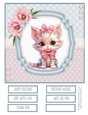 Cute Baby Kitty #3 8x8 Quick Card