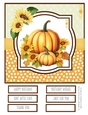 Autumn Days #1 8x8 Quick Card