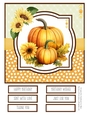 Autumn Days #3 8x8 Quick Card