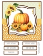 Autumn Days #4 8x8 Quick Card