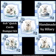 Splish Splash Polar Bear 8x8 Quick Card Bumper Kit