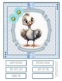 Baby Birds 8x8 Quick Cards #6